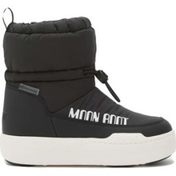 Moon Boot Juniors' Park Tube Mid Waterproof Black 29