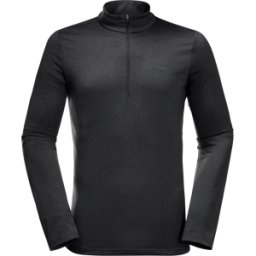 Jack Wolfskin Men's Sky Thermal Half Zip Black M