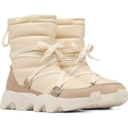 Sorel Women's Kinetic Impact Nxt Mid Boot Waterproof Honey White, Dusty Tan 38