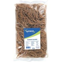 Gummiband LYRECO 90x1,5mm 500g 1250/fp