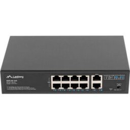 Lanberg Switch Rack” 10-Port 100mb (8-Port Poe, 30w/port Max 120w)