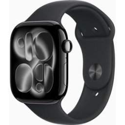 Apple Watch Series 11 Aluminium 46 mm (2025) GPS + Cellular jet black Sportband M/L svart