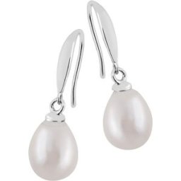 Lykken Pearls pärlörhängen droppe rosa 7-8mm