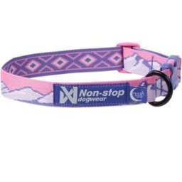 Non-Stop Dogwear Trail Quest Rachel Pohl Hundhalsband Rosa/lila L