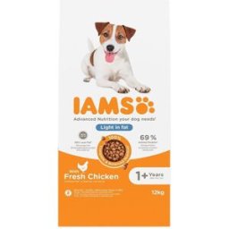 Iams For Vitality Dog Adult Light In Fat Chicken 12 Kg