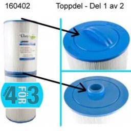 Kuben Spafilter Toppdel 1/2 Filter För Elite Spa, Fonteyn Spas Och Alps Spas M.Fl.