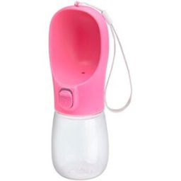Little&bigger; Voyage Vattenflaska Med Skål Rosa 300 Ml