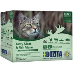 Bozita Kött & Fisk I Gelé Multipack 12x85 G
