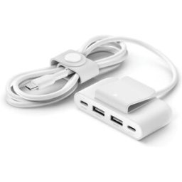 4 port USB Power Extender 2xC 2xA up to 30W, White