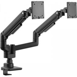 Maxmount Skärmstativ 20kg Heavy-Duty 17”-35” Svart Med Usb Portar - 2 Skärmar