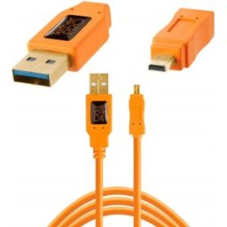 Tether Tools TetherPro USB 2.0 A till mini-B, orange (OBS! 8-pin mini-B-kontakt)