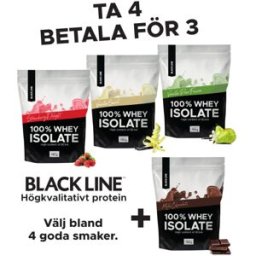 Budofitness Black Line 100 % Whey Isolate - Ta 4, Betala För 3