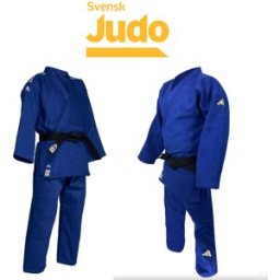 Budofitness Adidas Champion 3 Blå Med Svenska Judoförbundets Landslagsbrodyrer