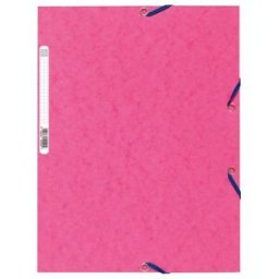EXACOMPTA Gummibandsmapp Nature Future 3-klaff A4 rosa