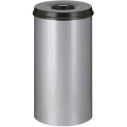 Brandsäker Soptunna, 50 l, H 625 mm, silver