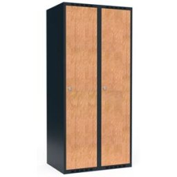 Klädskåp Fydor FFF, BxDxH 800x550x1752 mm, 2 dörrar i 2 skåp, plant ta
