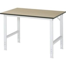 Arbetsbord Rickard, stativ 60 x 30 mm, MDF-skiva, BxD 1250 x 800 mm, l