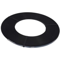 Enkelspolat stålband, 16 mm, ca 400 m, 25 kg/rulle, inv.Ø 300 mm