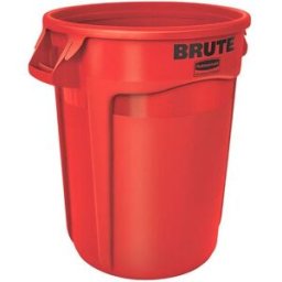 Plasttunna Rubbermaid Brute, 121 L, röd