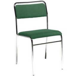 Konferensstol Ronny, utan armstöd, kromstativ, grön