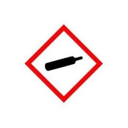 Farligt Gods-Etikett, 100x100mm, GHS04 - Gas under tryck, 500 st/rle,