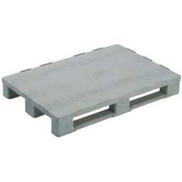 Plastpall med medar, stålinlägg, EUR LxB 1200x800 mm, max 2500 kg