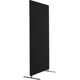 Golvskärm Standard, med raka hörn, BxDxH 1000x30x1500 mm, svart