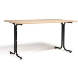 Matsalsbord Vicky Square, LxB 1400x800 mm ek/svart