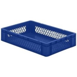 Plastback Teff med perforerad sida och tät botten, LxBxH 600x400x120 m