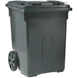 Soptunna PWS 370-liter, grå/grå