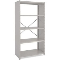Lagerhylla Vit/Vit, täckt gavel, grund, BxDxH 1000x500x1960