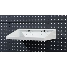 Hylla till verktygstavla Atle, ljusgrå, BxD 450 x 170 mm