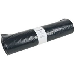 Sopsäck, 125 liter, 750x1150 mm, 40my, svart