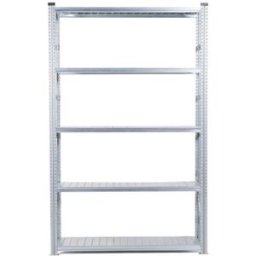 Lagerhylla Flex, grund, BxDxH 1576x600x2500, 5 st galvade hyllplan