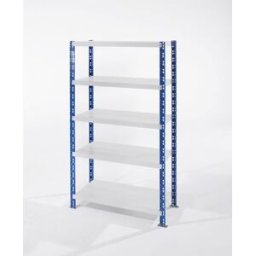 Lagerhylla Jolene, hyllplan stålplåt, HxBxD 1820 x 1050 x 500 mm, grun