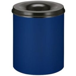 Brandsäker Soptunna, 80 l, H 550 mm, blå