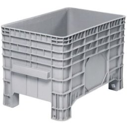 Plastcontainer Burgha, med fötter, 285 liter