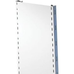 Täckt gavel till Lagerhylla, DxH 400x2500, vit