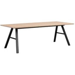 Bord Idar, LxBxH 2200x900x750 mm, vitpigmenterad ek