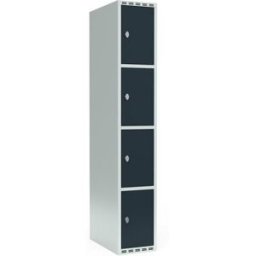Elevskåp Fydor SMG, BxDxH 300x550x1752 mm, 4 dörrar i 1 skåp, plant ta