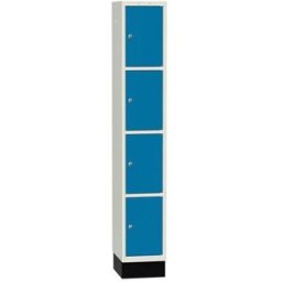 Elevskåp Sonesson Flex, 4 dörrar i 1 skåp, BxDxH 300x400x1900 mm, blå/