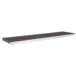 Hyllplan till Lagerhylla Flex, BxD 1800x400, svart plast