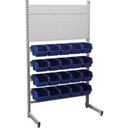 Verktygsförvaring Lodur med 20 backar och panel, HxB 1500x900 mm, enke