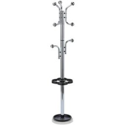Klädhängare med kromade kulor, H 1680 mm, Ø 300 mm, kromad