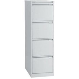 Hängmappsskåp Bisley Secret, BxDxH 470x622x1321 mm, grå