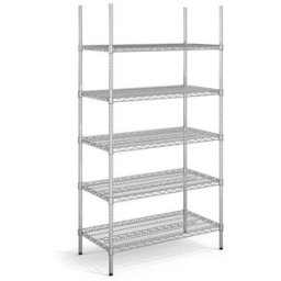 Gallerhylla Joel, belastning per hyllplan 250 kg, BxD 910 x 610 mm, gr