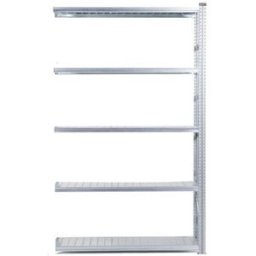 Lagerhylla Flex, utbyggnad, BxDxH 1506x800x2500, 5 st galvade hyllplan