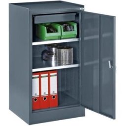 Verktygsskåp med 1 låda, BxDxH 500x500x1000 mm, blågrå