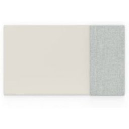 Whiteboard glas Mood Textile, BxH 1750x1000 mm, ljusgrå