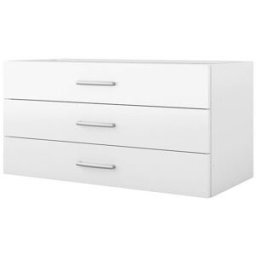 Lådinsats till Bokhylla Benna, BxDxH 772x384x392 mm, vit, 3 lådor